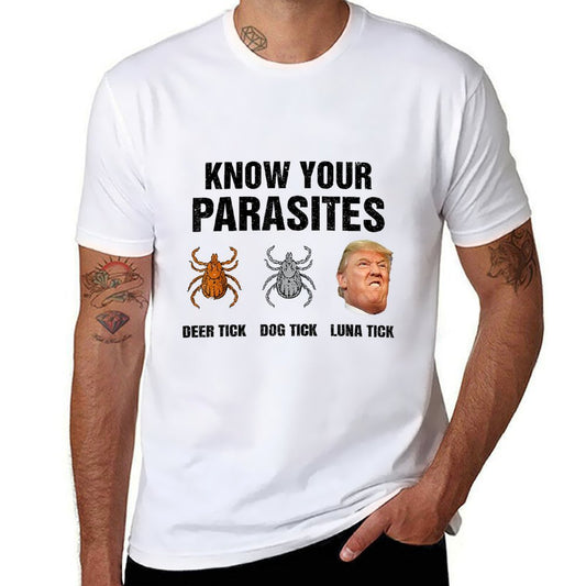 Trump Know Your Parasites Deer Tick Dog Tick Luna Tick  Soft T-Shirt