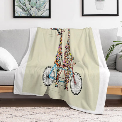 Giraffes Days Lets Tandem Throw Blanket