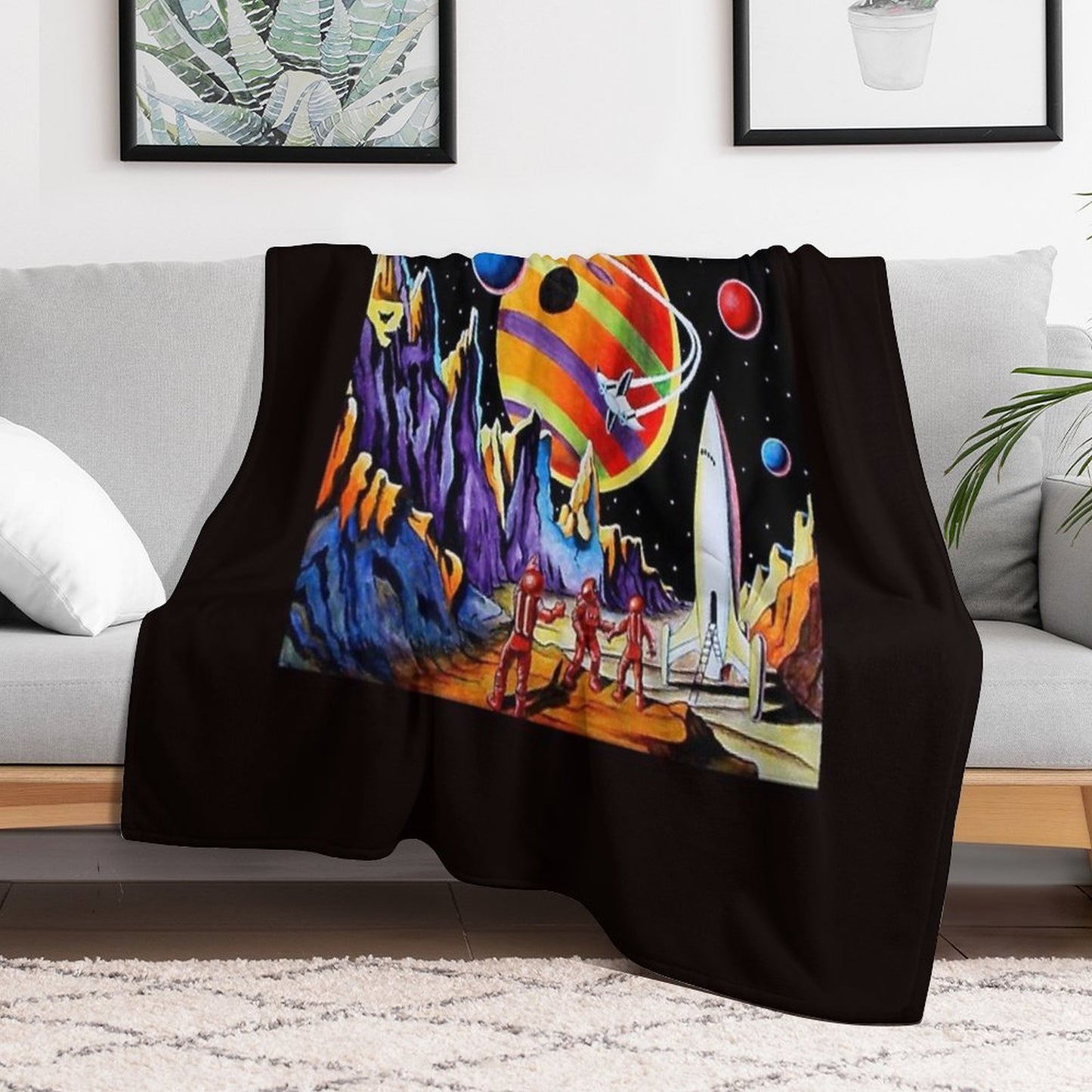 NEW WORLDS Throw Blanket