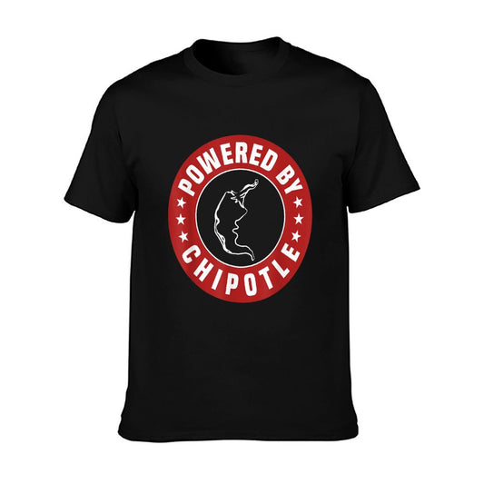 Funny Powered By Chipotle Design Chili Pepper T-Shirt