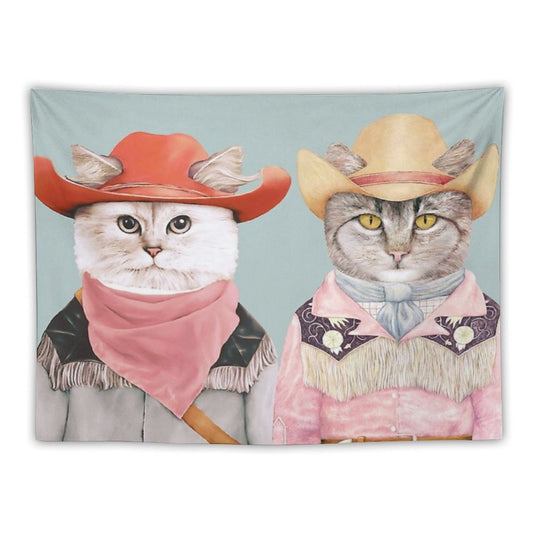 Cowboy Cats Tapestry