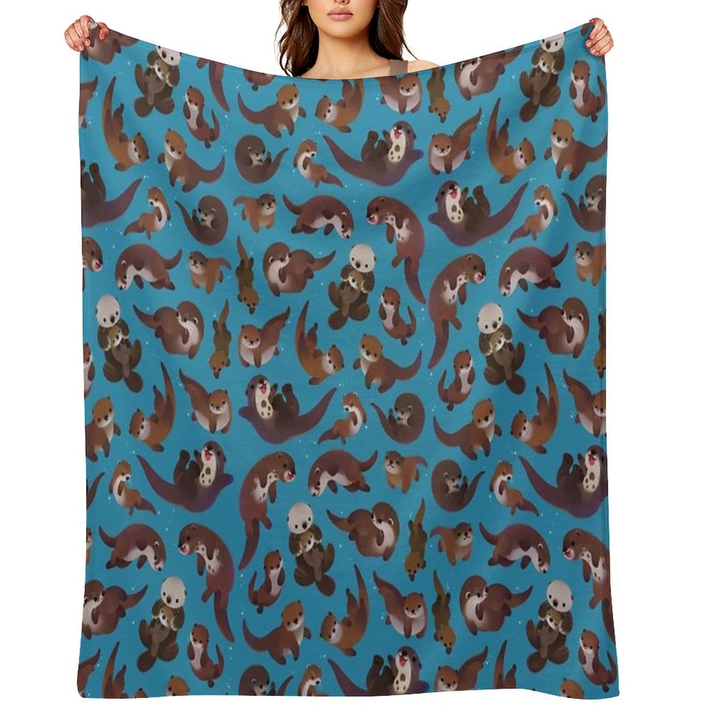 Otter Throw Blanket