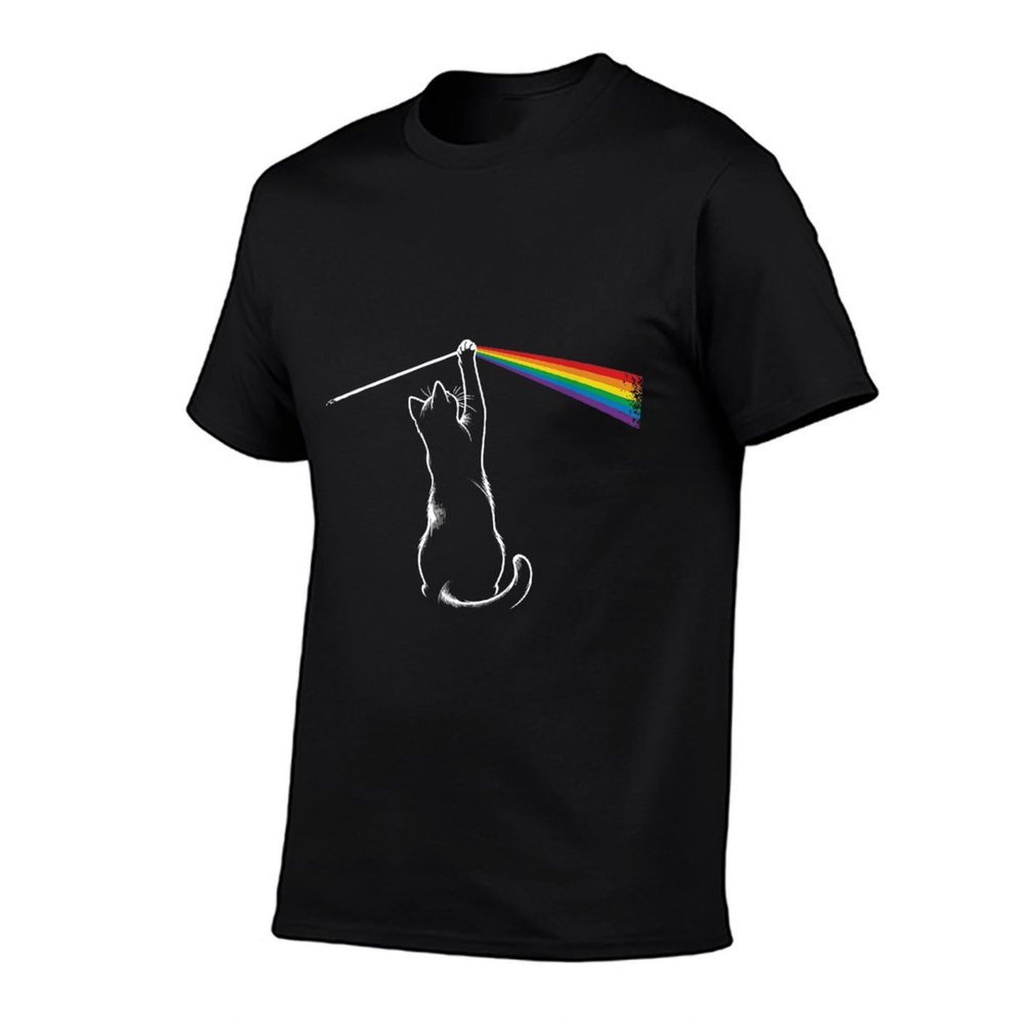 Playing with Light Cat Gift Men Kids Women Funny Cat T-Shirt