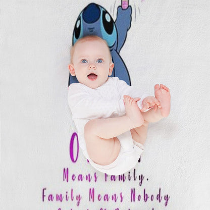 Lilo And Stitch Ohana Throw Blanket