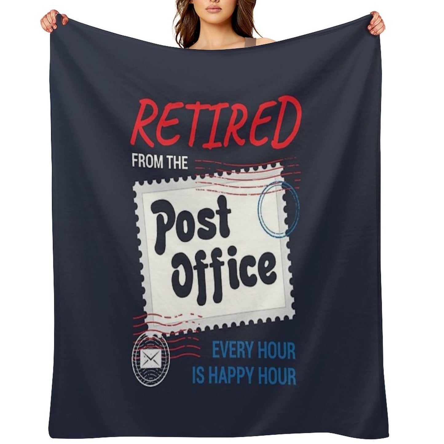 Retired Postal Worker Throw Blanket