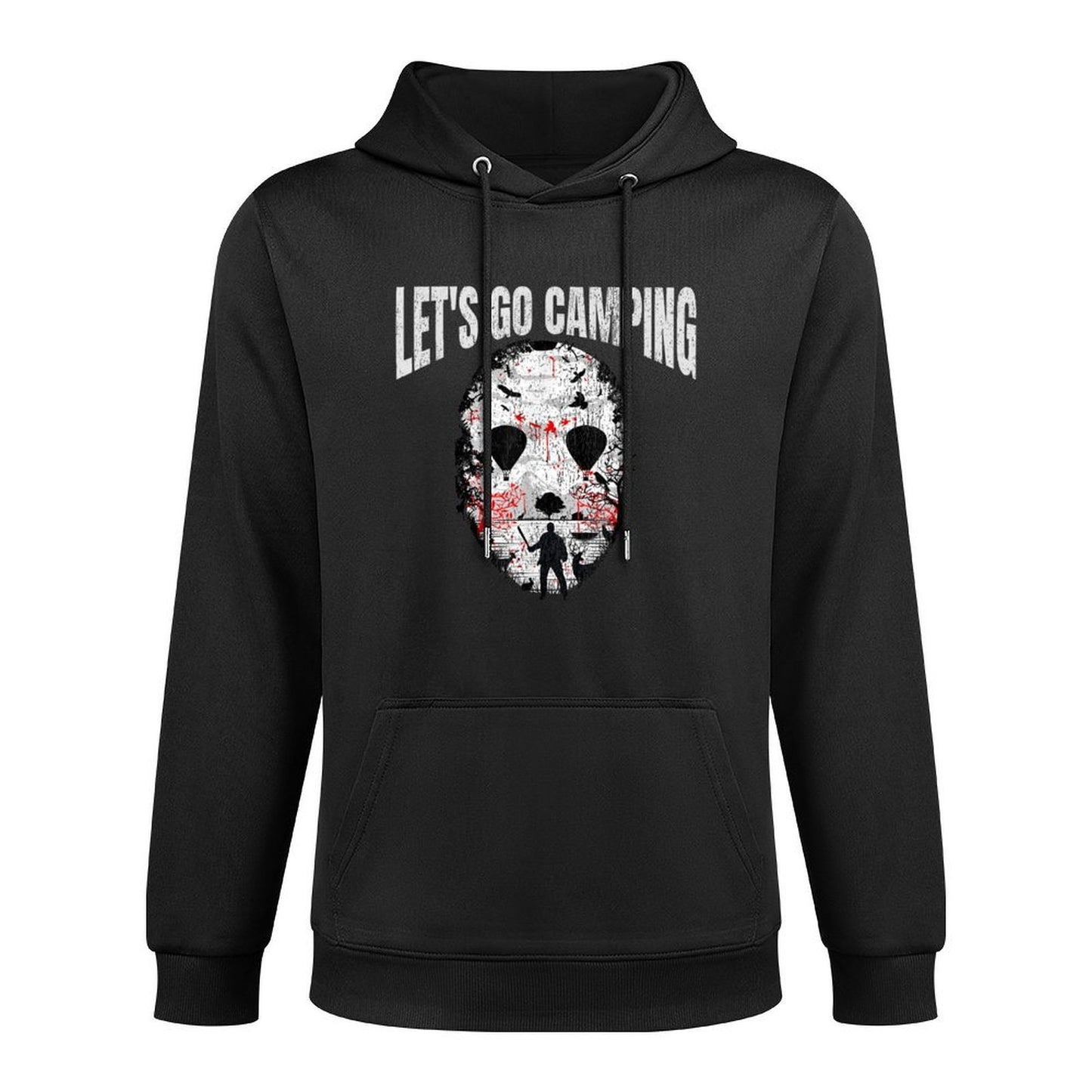 Lets Go Camping Serial Killer Horror Camp Halloween Unisex Design Hoodie