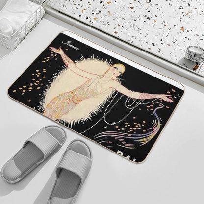 BAL PETITS LITS BLANCS  Vintage 1928 Opera Print Bath Mat