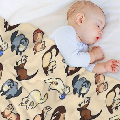 Cat Snakes Throw Blanket