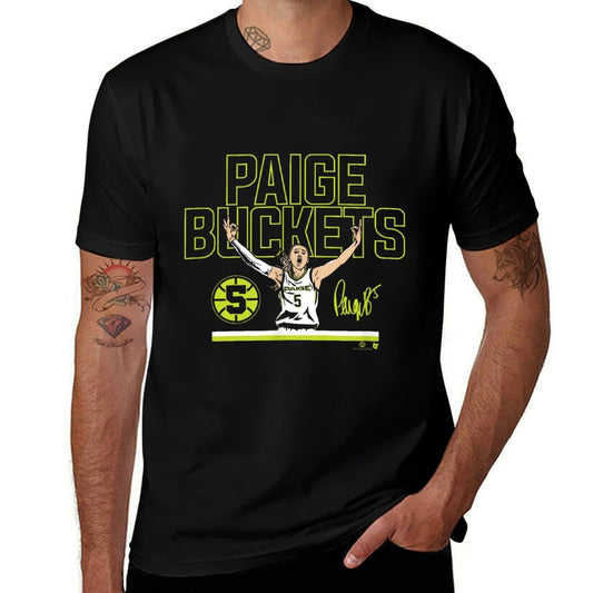 Paige Bueckers - Buckets Stripe (Navy) - Dallas Basketball  Tagless Design T-Shirt
