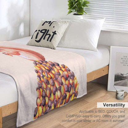 The Bandit Squirrel Throw Blanket