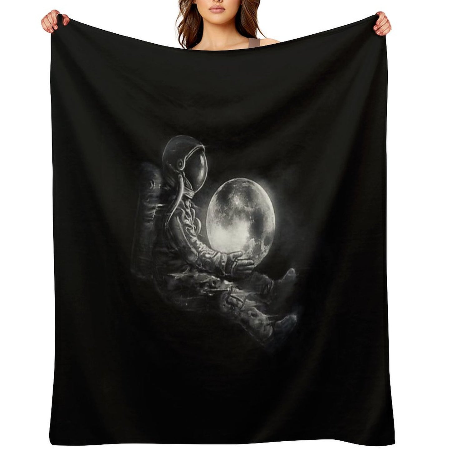 Moon Play Throw Blanket