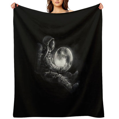 Moon Play Throw Blanket