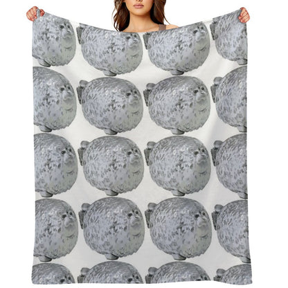 Cute Little Chonky Seal Throw Blanket