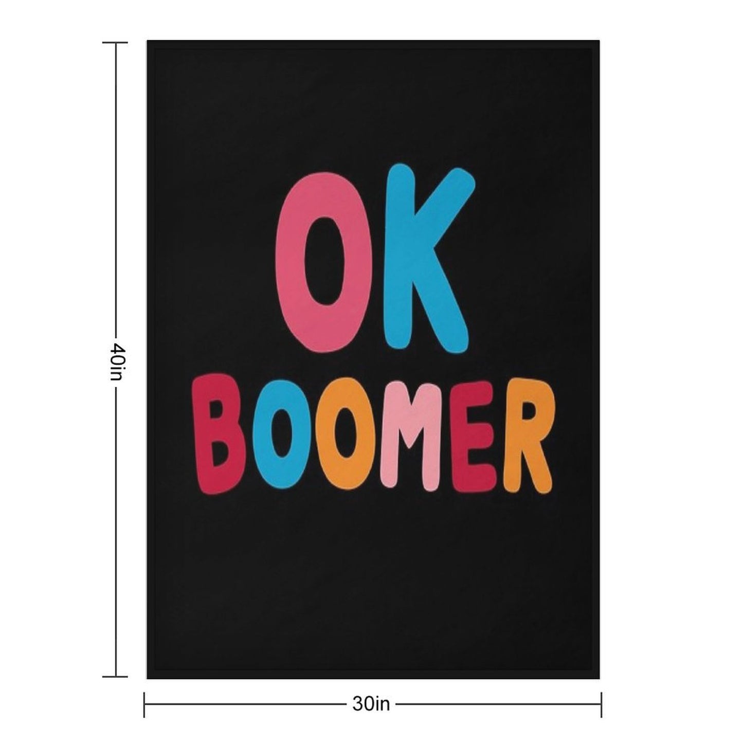 Ok Boomer Throw Blanket