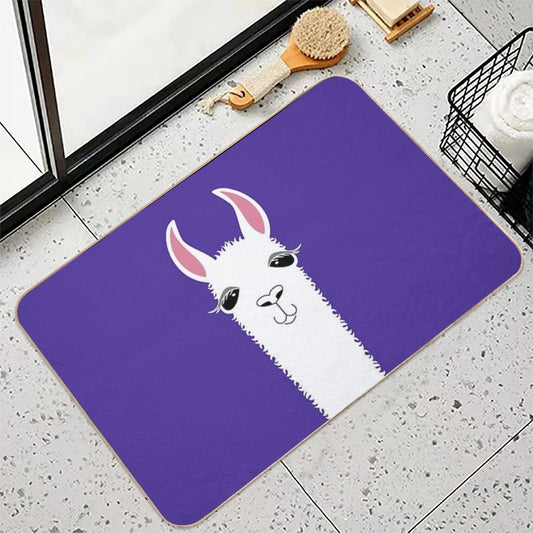 LLAMA PORTRAIT #6 Bath Mat
