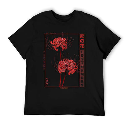 Japanese Spider Lily Soft Grunge Anime Aesthetic Flower T-Shirt