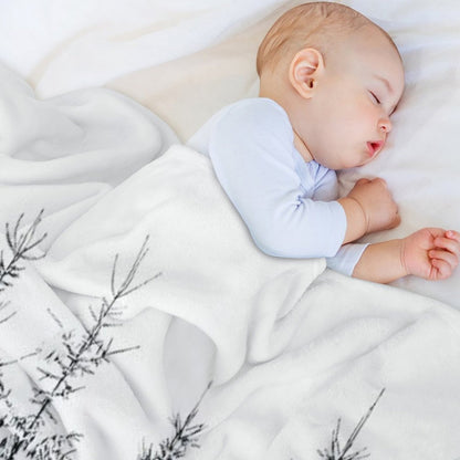 Snow Porn  Misty Moody Foggy Milky Winter Wonderland Forest With Cascadia Trees Covered In Magic Fog Throw Blanket