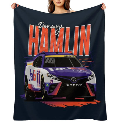 Denny Hamlin 2022 Nascar Playoffs Throw Blanket