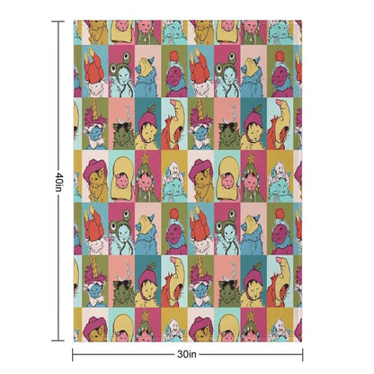 Pot Roast Hats Throw Blanket