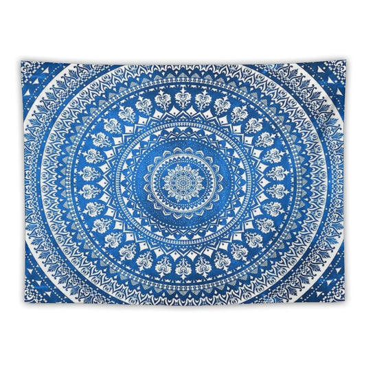 Mandala Blue Tapestry