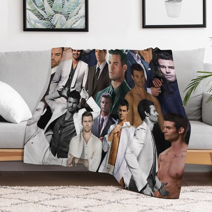 Daniel Gillies - Elijah Mikaelson Photo Collage Throw Blanket