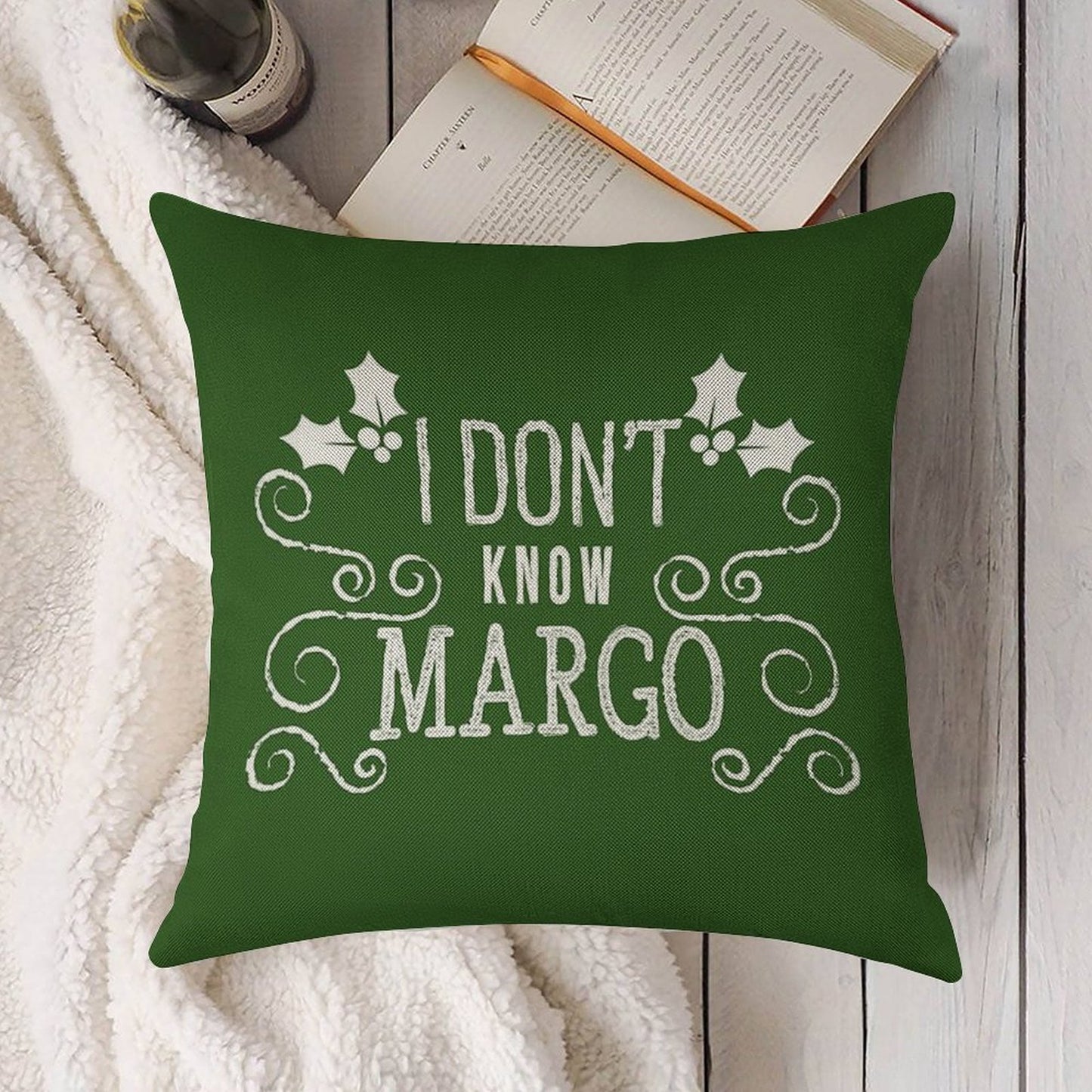 Christmas Vacation Todd And Margo Quote by Kelly Design Company Linen Throw Pillow Cover