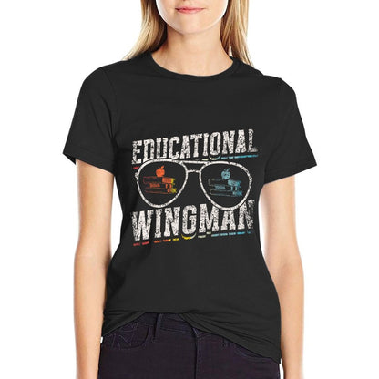 Educational Wingman Assisting Teacher Teaching Assistant T-Shirt