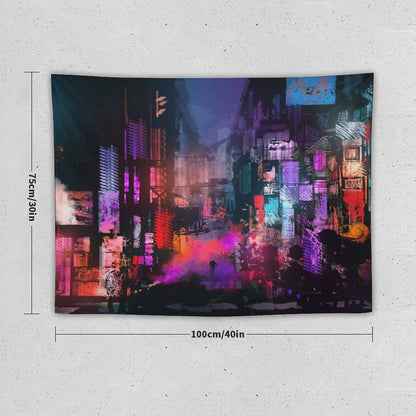 Unleashed at Night Tapestry