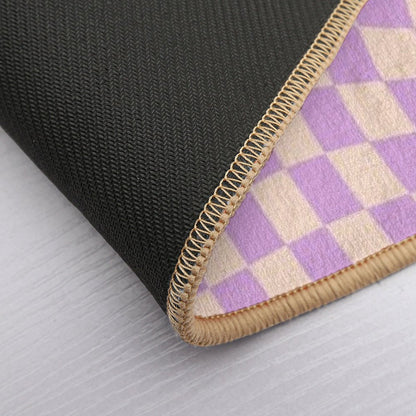 Check V - Lilac Twist  Eco-Friendly Bath Mat