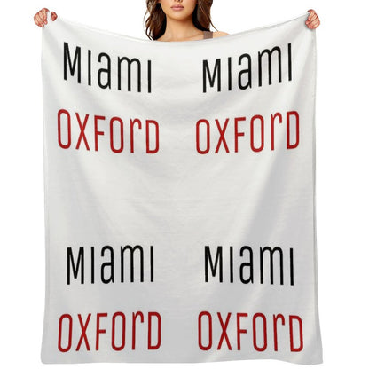 Miami University - Miami Oxford Throw Blanket