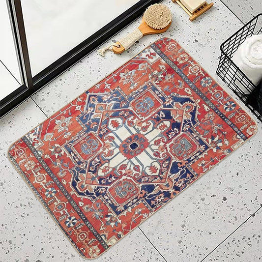 Heriz Azerbaijan Northwest Persian Rug Print Bath Mat