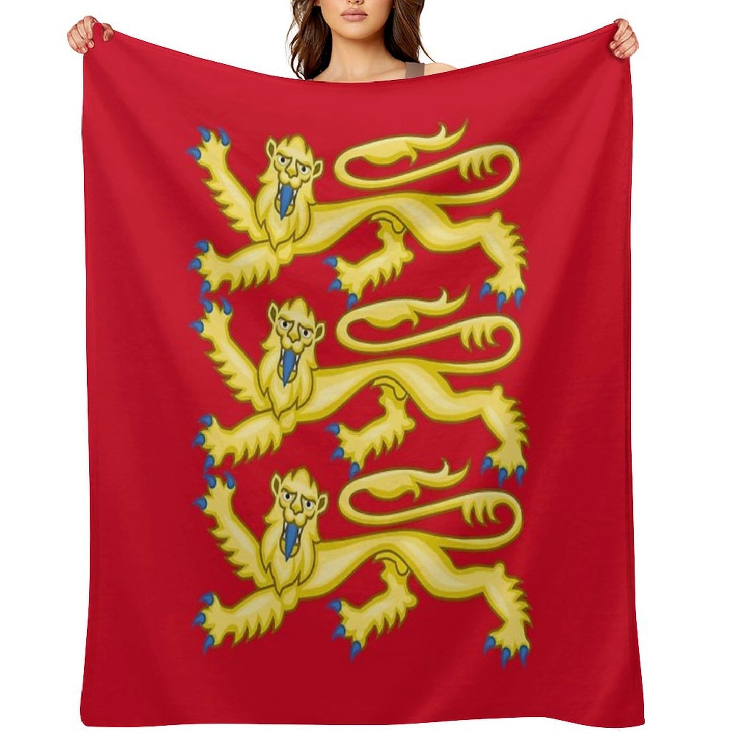 Plantagenet Arms of England Throw Blanket