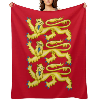 Plantagenet Arms of England Throw Blanket