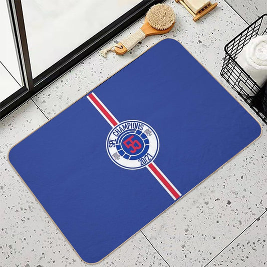 Rangers Fc Champions Mock Badge Design  Slip-Resistant Bath Mat