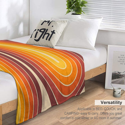 Retro Geometric Double Arch Design 522 Throw Blanket