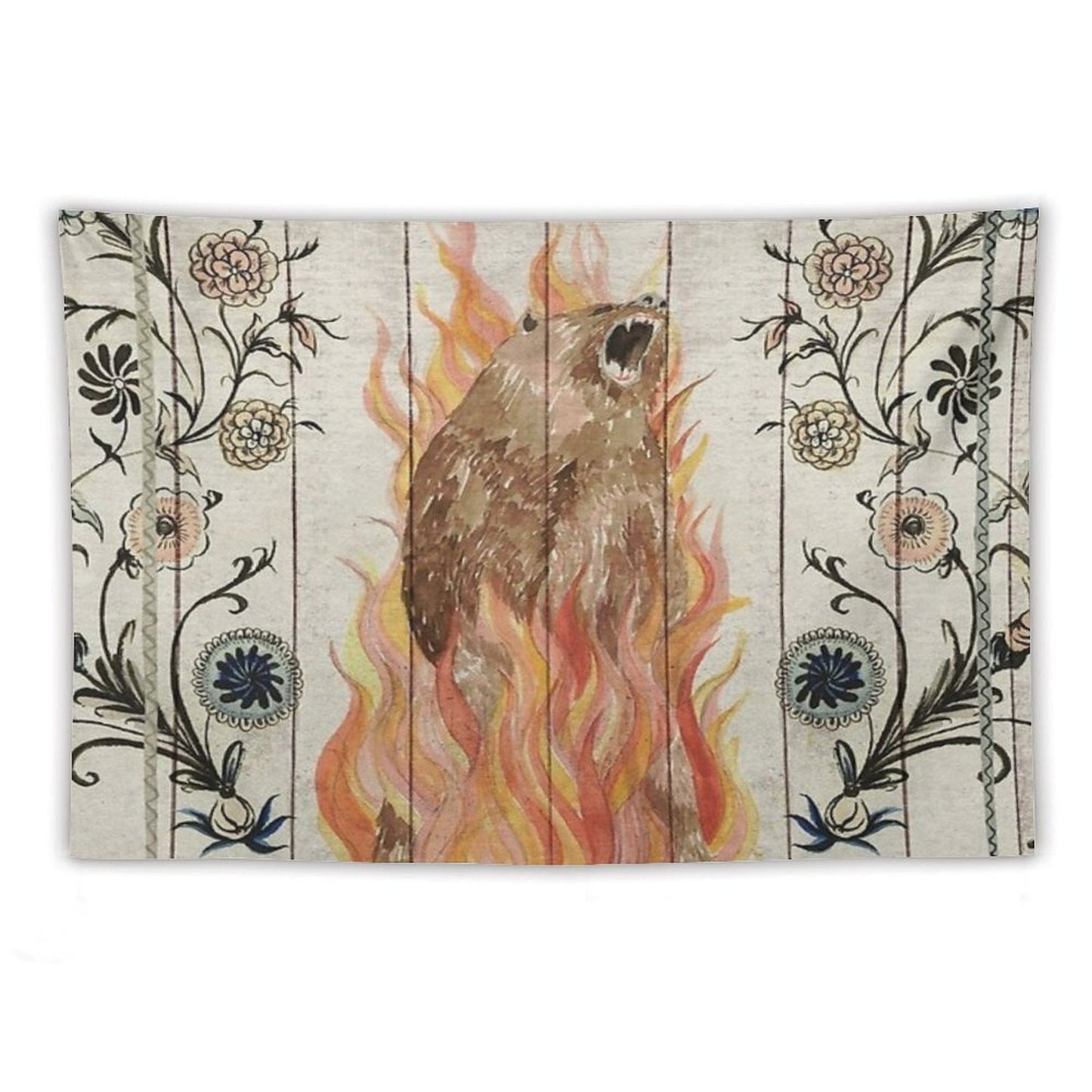 Midsommar Bear Painting Tapestry