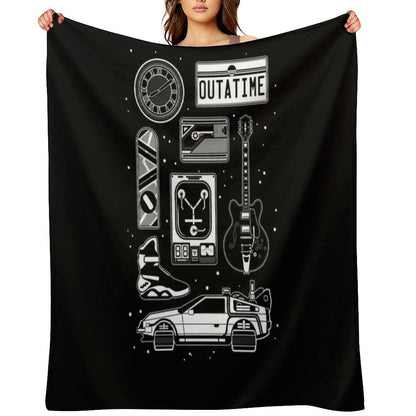 BTTF Icon Set Throw Blanket