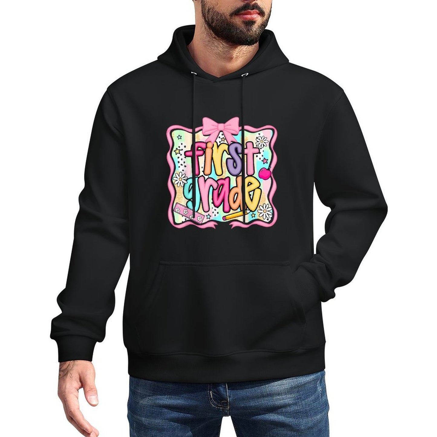 Back To School Hello First Grade Team 1st Grade Boy Girl Unisex Design Hoodie