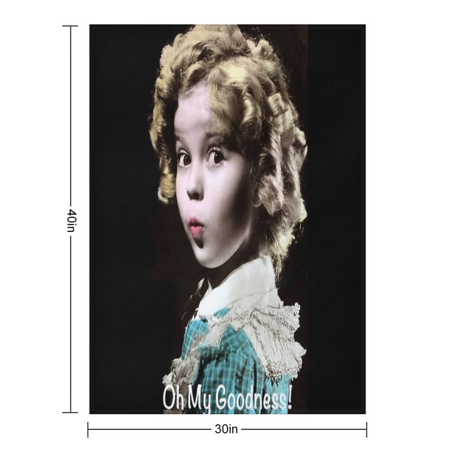 Shirley Temple Oh My Goodness Throw Blanket