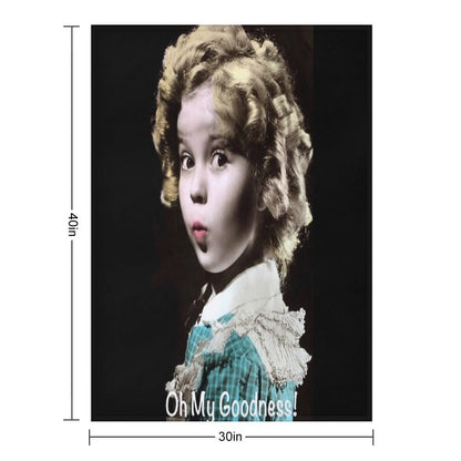 Shirley Temple Oh My Goodness Throw Blanket