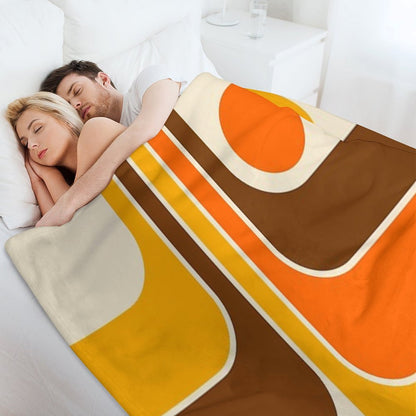 Retro Geometric Design 624 Throw Blanket