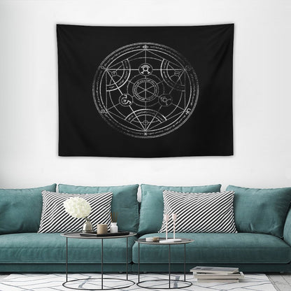 Human Transmutation Circle - Chalk Tapestry