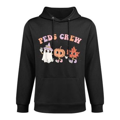 Cute Peds Crew Halloween Pediatric Nurse Pediatric Cotton-Polyester Blend Hoodie