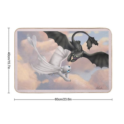 Toothless And His Lightfury Bath Mat