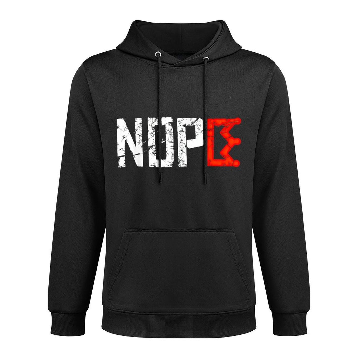 No Kings Nope Protest Sign Horizontal Colorfast Hoodie