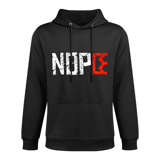 No Kings Nope Protest Sign Horizontal Colorfast Hoodie