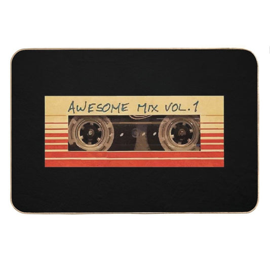 Awesome Mix Vol.1 (retro Cassette) Bath Mat