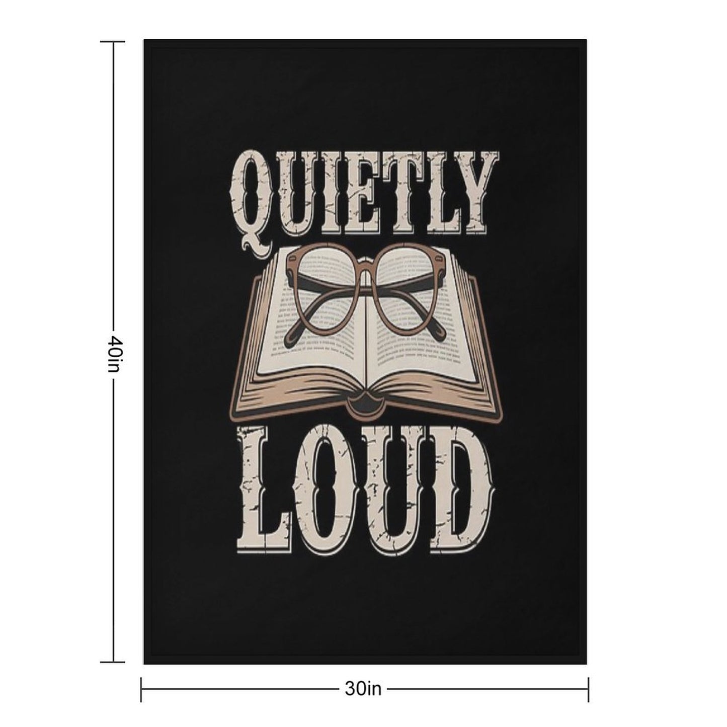Academia - Quietly Loud Throw Blanket