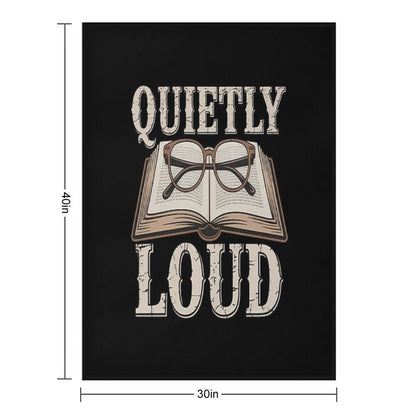Academia - Quietly Loud Throw Blanket