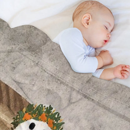 There's A Ghost in The Pumpkins Patch Again... Throw Blanket